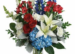 Red White & Blue Floral Tributes