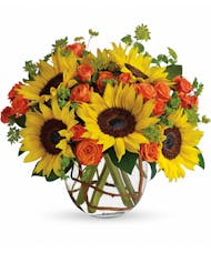Sunny Sunflowers & Mini Roses
