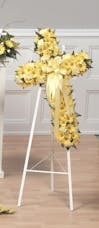 Yellow Cross Standing Spray