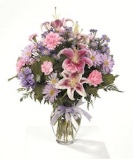 Pink & Lavender Vase