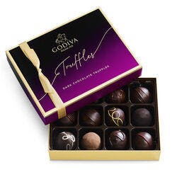 Godiva Dark Chocolate Truffles, 12 Pieces | Godiva Gifts Delivery Palm ...