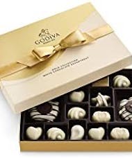 Godiva White Chocolate Assortment Gift Box, 22 pc