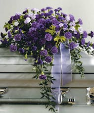 Lavender & Purple Casket Spray