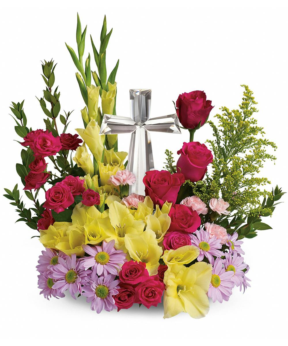 crystal cross bouquetSymapthy flowers Palm Beach Gardens Delivery (FL