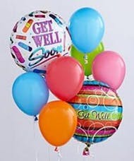 Get Well Balloon Bunch