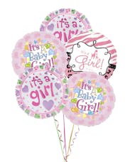 Baby Girl  Balloon Bunch