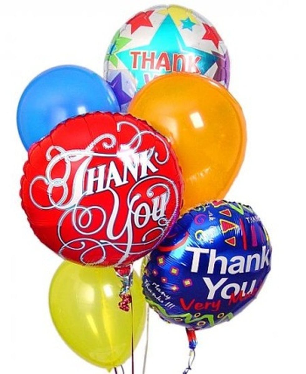 Thank You Balloon Bunch Balloon Delivery Palm Beach Florida Flower