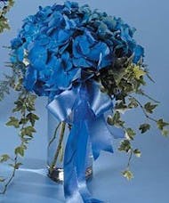 Blue Hydrangea Vase Bouquet