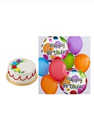 Birthday Cake & Balloon Bunch