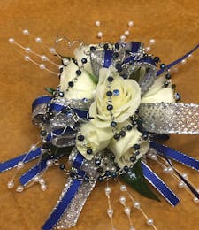 Lady In Blue Corsage