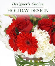 Custom Christmas Floral  VaseDesign